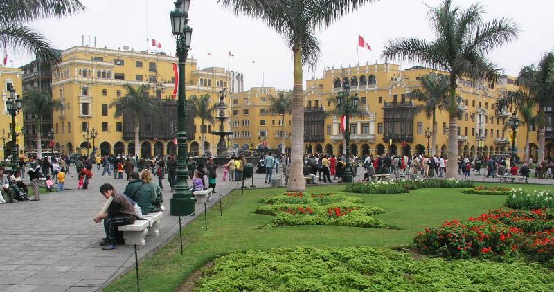 Plaza de Mayor in Lima