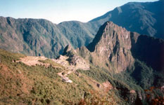 Blick auf Machu Picchu vom Inka Trail