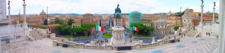 Beliebte Urlaubsziele - das Panorama von Rom