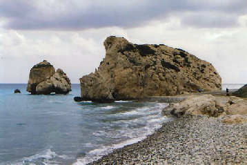Paphos, Aphrodite´s Heimat. Der Felsen der Aphrodite