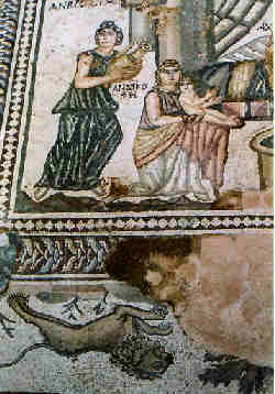 Paphos, Aphrodites Heimat, Mosaik im Theseus Haus