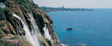Türkei Beach Antalya Wasserfall