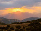 Griechenland, Sonnenuntergang am Olymp